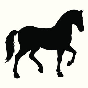 silhouette cheval